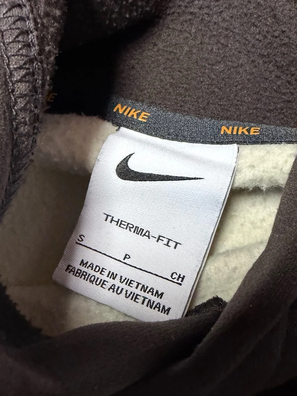 Nike Therma-FIT Cascade Brushstroke Camo Hoodie Mens Small Green Brown Tactical